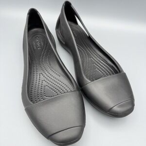 Crocs  Sienna Flat Low‎ Top Rubber Shoes Womens Shoes Size 7